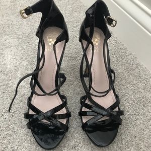 Vince Camuto Black Strapy heels